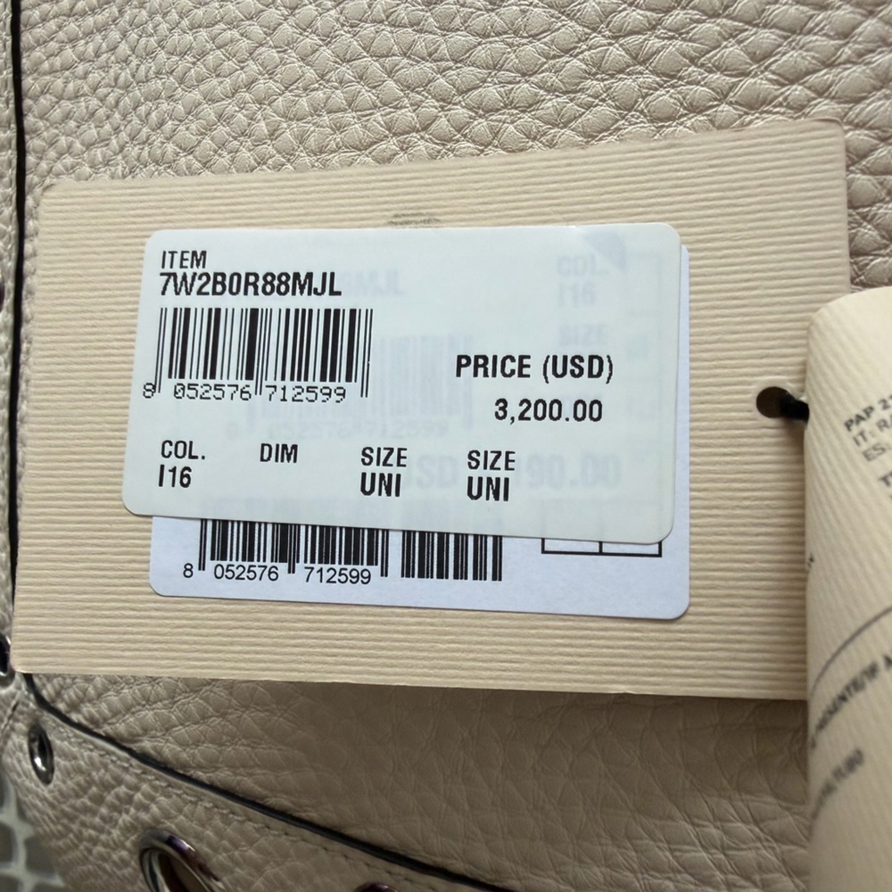 Valentino Garavani Nellcote Off White Leather Studded Tote with Pouch NWT - Picture 15 of 16